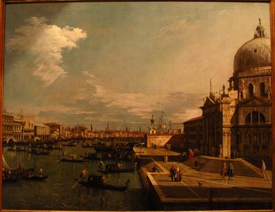 Het Grote Kanaal met S. Maria della Salute door Formerly Canaletto